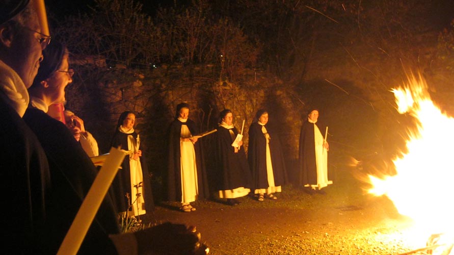 Veillée pascale au monastère des Dominicaines de Langeac