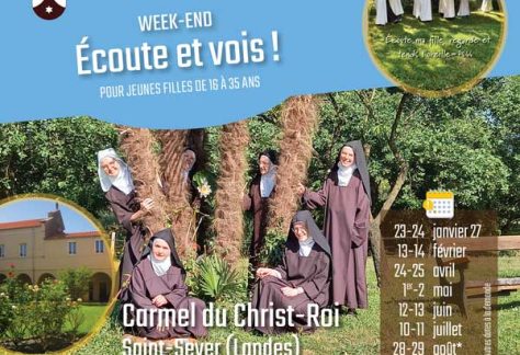 retraite "Ecoute et vois" au carmel de Saint-Sever en 2027